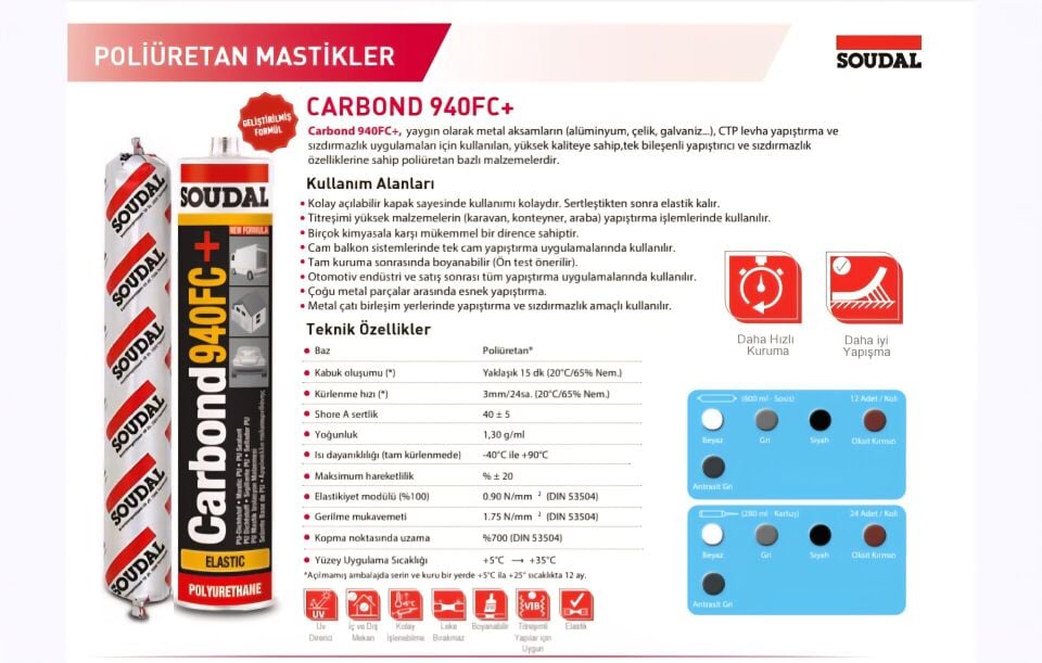 Carbond 940 FC+ PU Mastik